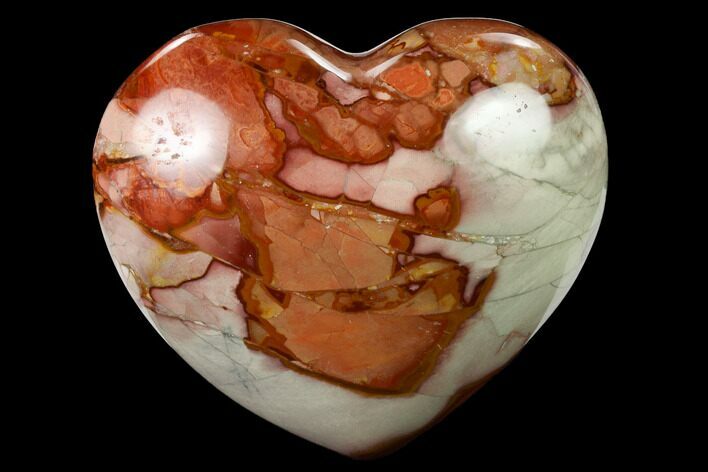 Wide, Polychrome Jasper Heart - Madagascar #167328